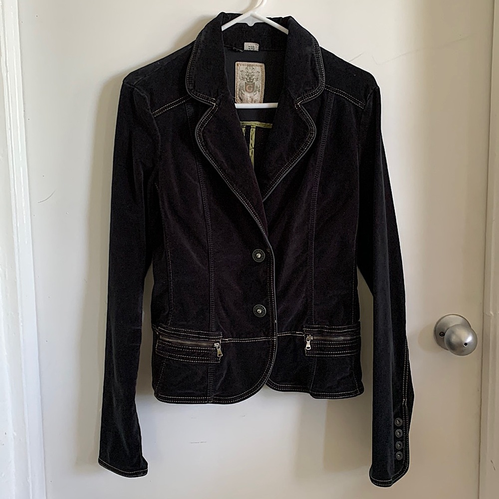 Black Jacket Suede G Medium